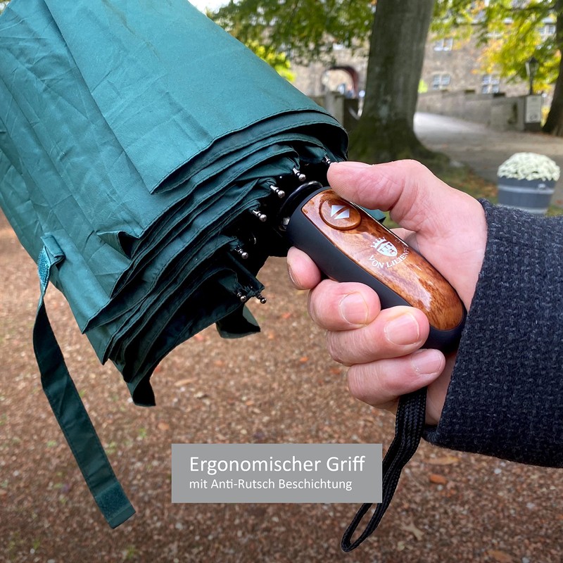 von Lilienfeld® Windproof Teflon Coated Folding Umbrella Windproof Windproof Automatic