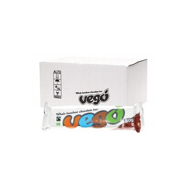 VEGO Whole Hazelnut Chocolate Bar 150g x 20 Bulk