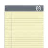 TRU RED Notepads, 5-inch x 8-inch, Narrow Ruled, Canary, 50