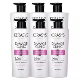 Kerashis 케라시스 데미지 클리닉 샴푸 600ml X 6개 Kerasis Damage Clinic Shampoo 600ml x 6