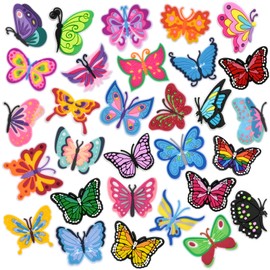 30 PCS Cute Pins Bulk,Funny Backpack Pin Lapel Badge Pins Set Different Butterfly Brooch Pin for Backpacks,Jackets,Hats,Bags