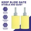 sourcing map 2Pcs Slide Gate Guide Roller, 2.3" Nylon Rollers