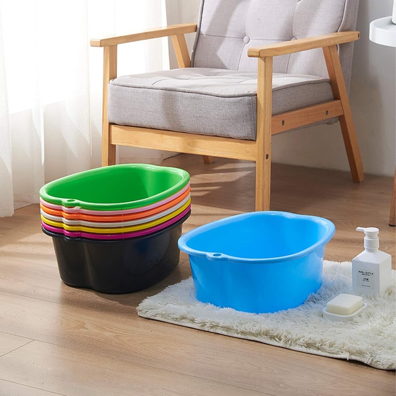 Foot Soaking Bath Basin: Plastic Foot Spa Basin for Soaking