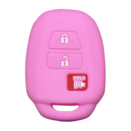 Key Fob Cover for Toyota Tundra: 3 Buttons Key Fob Case Fit for Toyota 4Runner Corolla Cross Prius C Tacoma Scion iQ tC xB xD Tundra 2013-2023丨Remote Protector HYQ12BDM 89071-0R040丨 (Pink)