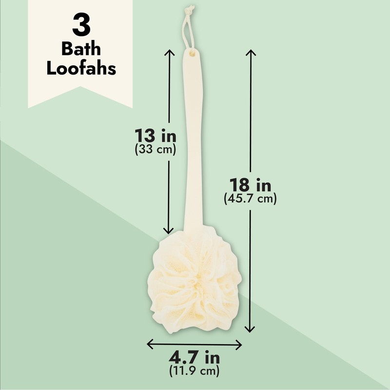 Juvale Exfoliating Luffa Shower Scrubber & Bath Scrubber for Body