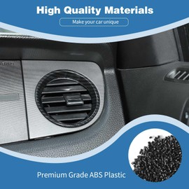 PDKLIN for Mustang Dash Air AC Vent Cover Trim Compatible with Ford Mustang 2010-2014 Carbon Fiber Interior Accessories 3pcs