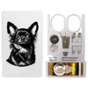 ' Long Haired Chihuahua Portrait' Mini Travel Sewing Kit (SE00037202)