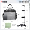 SUCIKORIO Rolling Laptop Bag 17.3 Inch With Accordion File Folder