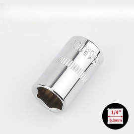 EMSTAR 2PCS 10mm Socket Set,Shallow Socket 1/4 Inch Drive 10mm 6 Point