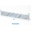 Threshold.shop Bathroom Vanity Sink Backsplash and Sidesplash (Carrara Marble, 4"