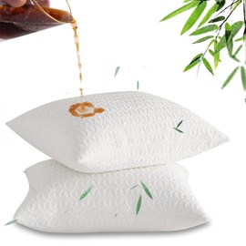 100% Waterproof Pillow Protectors with Zipper King Size(20"X36")