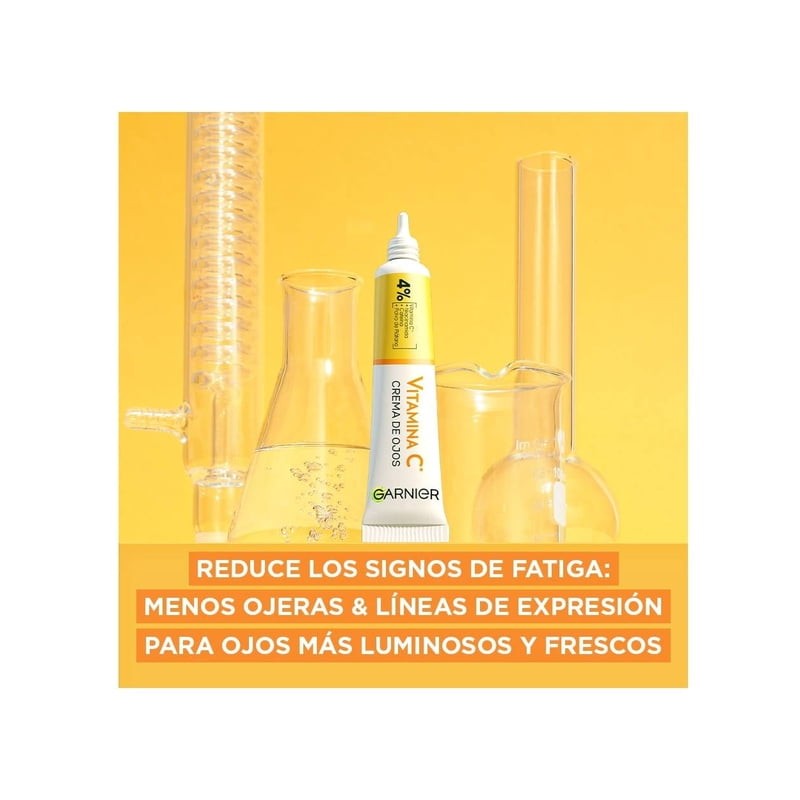 Crema para ojos Garnier Skin Active express aclara vitamina C