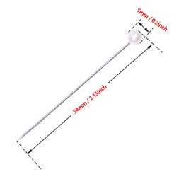 Tupalizy 120PCS Sewing Pins for Fabric Straight Pins with Faux Pearl Heads for Quilting Sewing Knitting Crochet DIY Art Craft Projects Christmas Ornaments Jewelry Wedding Decorations (2inch, White)