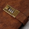 WEMATE Diary with Lock, A5 PU Leather Journal with Lock,
