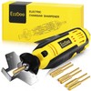 EzzDoo Electric Chainsaw Sharpener Kit with TITANIUM-COATED Diamond Bits -