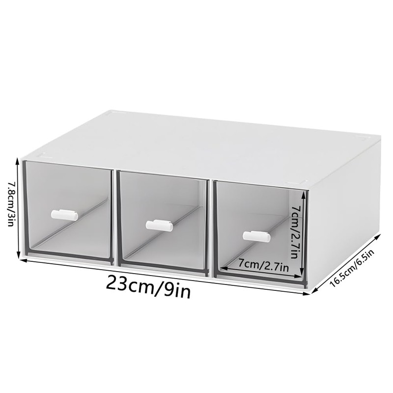 KiKiHong Kitchen Organiser with 3 Drawers, Tea Drawer Box, Tea