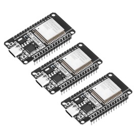 ESP32 USB C with CP2102 Chip ESP32 NodeMCU 2.4 GHz WiFi + Bluetooth Microcontroller, Development Board ESP-WROOM-32, Pack of 3