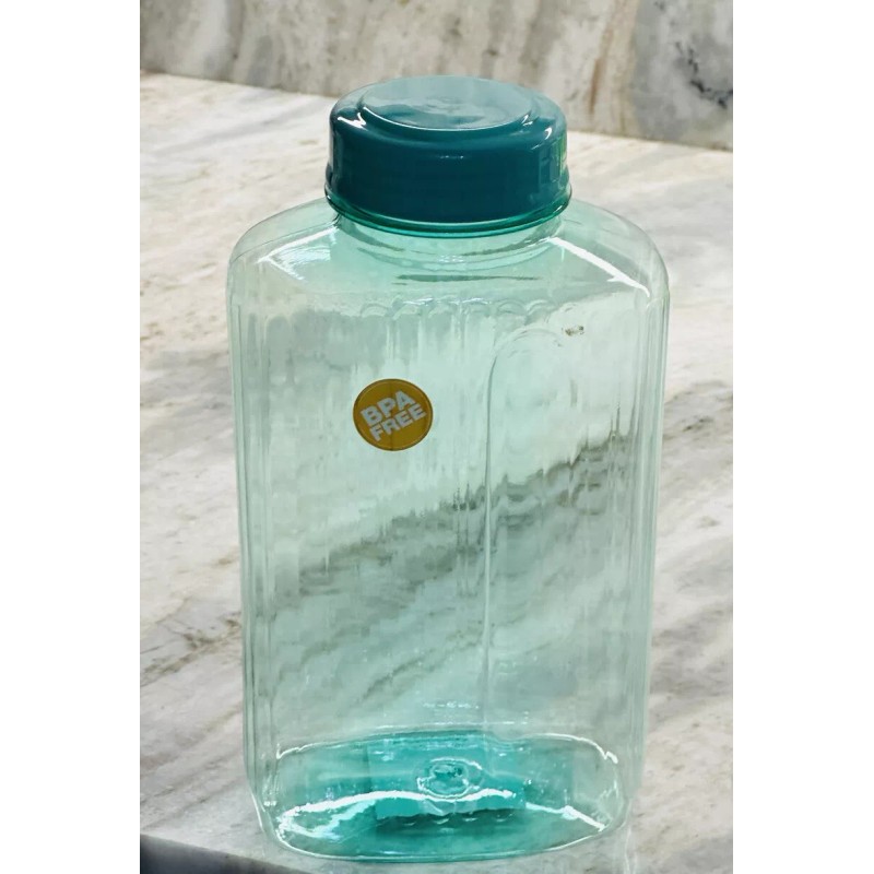 Greenbrier Turquoise Plastic Fridge Water Bottle-50floz/