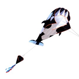 Lixada MR16 10P 3D Giant Whale Kite, Frameless Soft Parafoil, Single Line Beach Kite, 120 x 215 cm with Storage Bag, for Children and Adults
