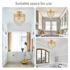 WUZUPS Crystal Drum Chandelier Flushmount Ceiling Light Modern Lighting Fixture