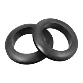 sourcing map Pack of 10 Cable Grommet Rubber Wire Protection Oil Resistant Rubber Plugs Set Rubber Grommets for Cable Wire Electrical Installation Cable Duct Car Boat 37 mm Mounting Diameter Black