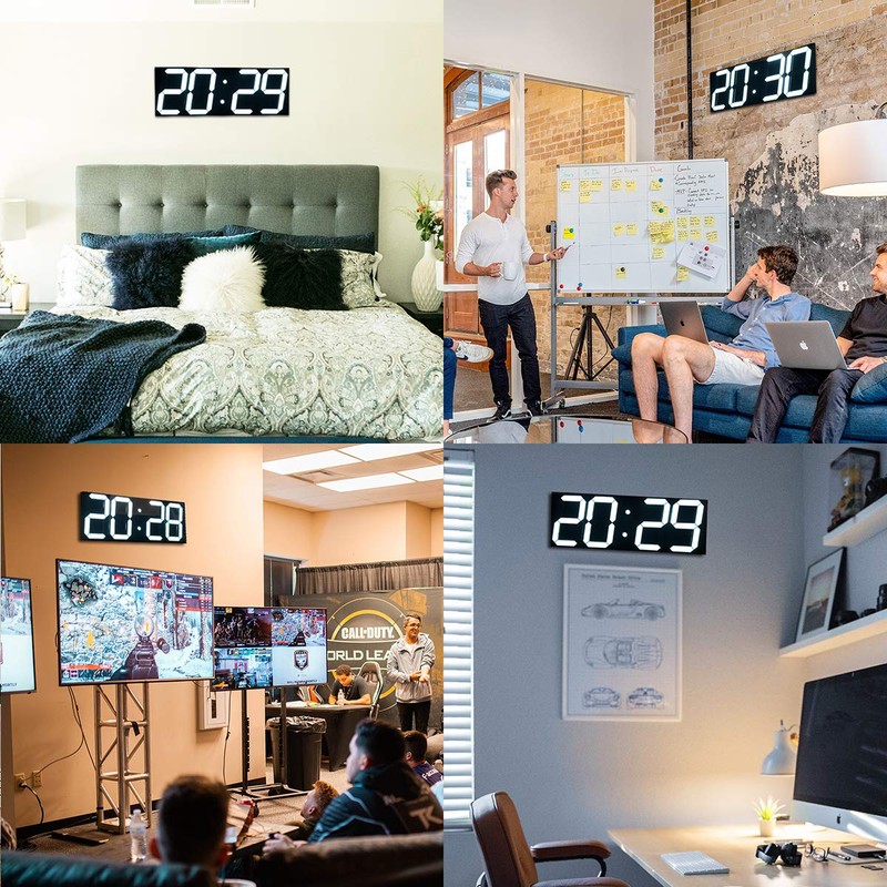 Goetland 18 inch Oversized Digital Wall Clock LED Modern Large