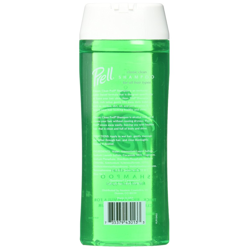Prell Shampoo, Classic Clean 13.5 Fluid Ounce, 5 Count.