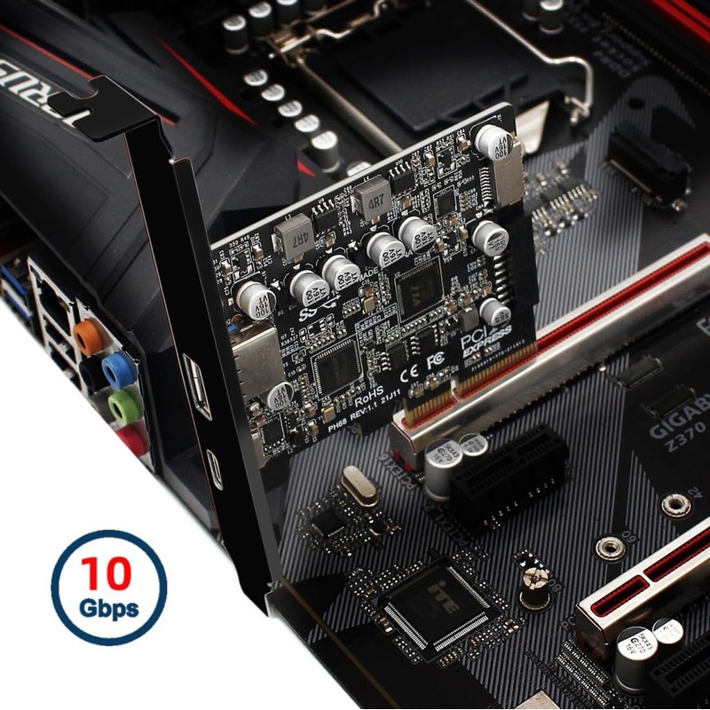 chenyang 4 Port PCI-E 4X to USB A/USB C/USB 3.0