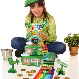 Wninbu Leprechaun Trap Kit for Kids,St. Patrick's Day Decorations DIY Craft Catch a Leprechaun Trap Kit,St. Partrick Day Party Supplies Classroom Activity