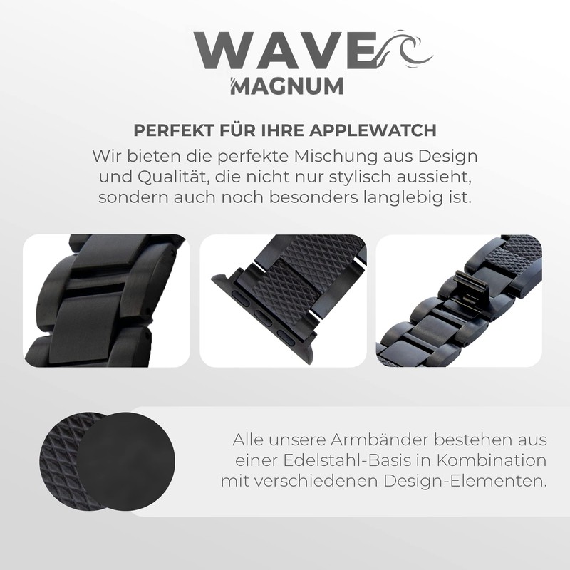 Magnum Wave Bracelet 38/40 mm Compatible with Apple iWatch SE