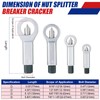 NYXOVA 4PCS Metal Nut Splitter Kit, Heavy Duty Nut Splitter
