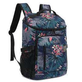 Kalesi Cooler Backpack 36 Cans Lightweight Insulated Leak-Proof Travel Camping Lunch Cooler for Men and Women (B-Floral-Cool)