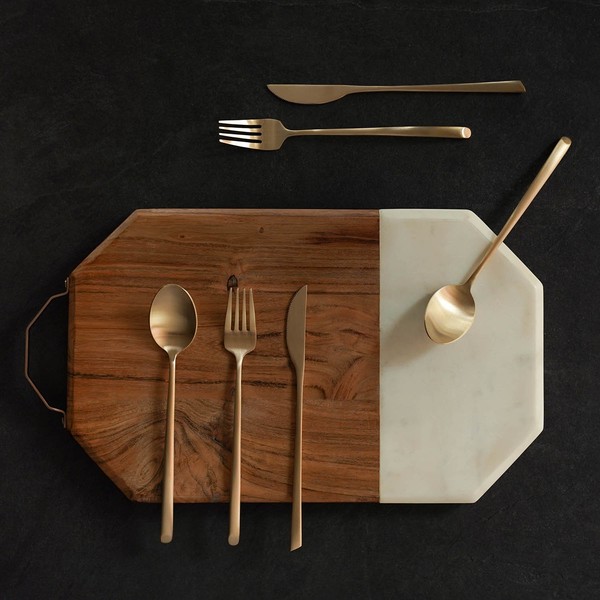 Notdam [Department Store Gift Wrapping] Organic Blanc Dinner Cutlery Set