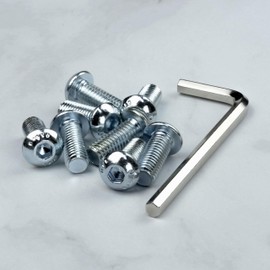 25 x pan head screws with hexagon socket, galvanised, stainless screws, flat head screws, flat head screws, round head screws (M6 x 30 mm, 25)