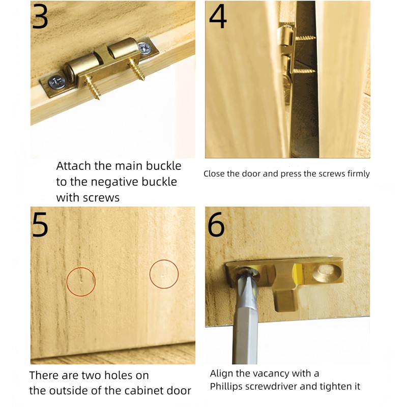 UPEYXDQR Double Ball Tension Roller Catch Latch, 2"/ 70mm Solid