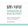 Lars & Lola Cotton Swaddle Blanket, Connected Hearts, Soft Baby