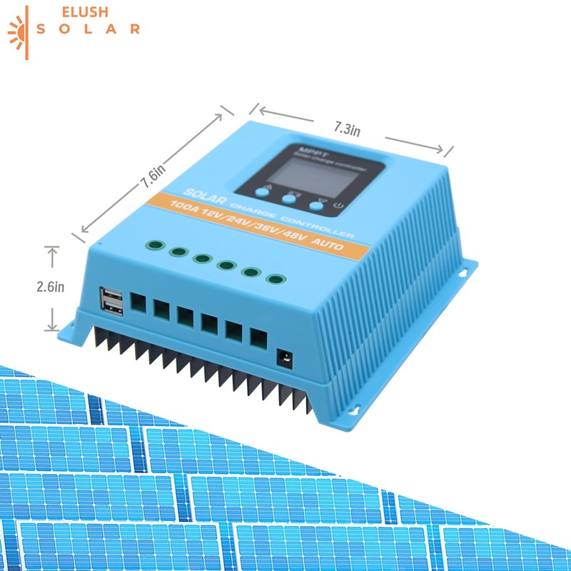 Upgraded 100A MPPT Solar Charge Controller 12V 24V 36V 48V