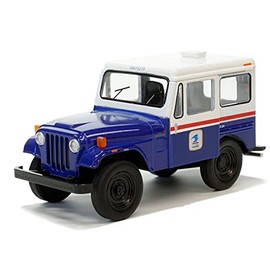 KiNSMART United States Postal Mail Truck 1971 Jeep DJ-5B Blue Edition 5" Die Cast Model Toy Car 1:26 Scale