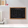 Umtiti 27 x 37 cm Calendar Chalkboard, Magnetic Surface, Rustic