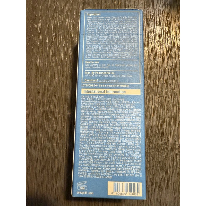 Conapidil Final Balm BB Cream 30ml SPF50+ PA+++ K Beauty