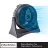 Comfort Zone CZHV8T 8” 3-Speed, Wall-Mountable Table Fan with 180-Degree