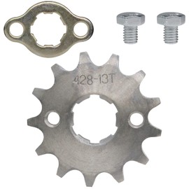 Amavoler 428-13T Front Sprocket 17mm Replacement Parts Fit for 50cc 70cc 110cc 125cc 140cc 160cc Honda TaoTao Roketa Coolster Sunl Lifan Chinese ATV Quad Dirt Bike.(17mm,428-13T)