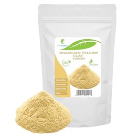 Yellow Brazillian clay - 100 gr - DIY Face Masks, Body Mask, Hair Mask, Soft Peels and Scrubs, Soap Making, Anti-Ageing & Skin firming, Natural And Chemical Free