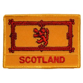 Scotland Flag 2.5-3.5" Embroidered Iron-On Patch