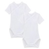 Petit Bateau Unisex Baby Short-Sleeved Bodysuit for Newborns (Pack of