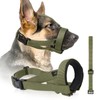 HEELE Dog Muzzle with Head Strap and Adjustable Loop and