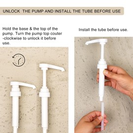 [Upgraded] Mouthwash Dispenser Pump with Cup Holder Set for TheraBreath 16 Fl Oz Mouthwash Oral Rinse, Fits ICY Mint, Mild Mint, Whitening, Anticavity, Kids, Alcohol-Free, etc. - 3 Pack