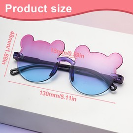 EIHI Pack of 2 Children's Sunglasses for Boys and Girls, UV Protection Toddler Sunglasses Baby Party Gift Outdoor Beach Children's Sunglasses