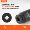 VEVOR Axle Nut Impact Socket Set - 1/2" Drive Deep