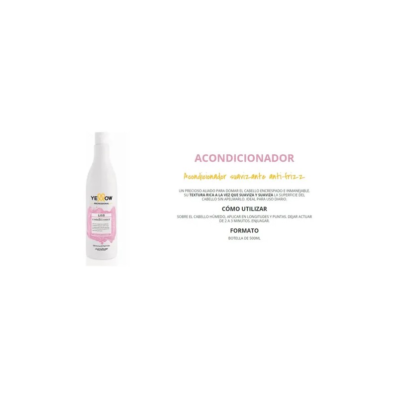 Yellow Liss 6 Shampoo + 6 Acondicionador 500 Ml
